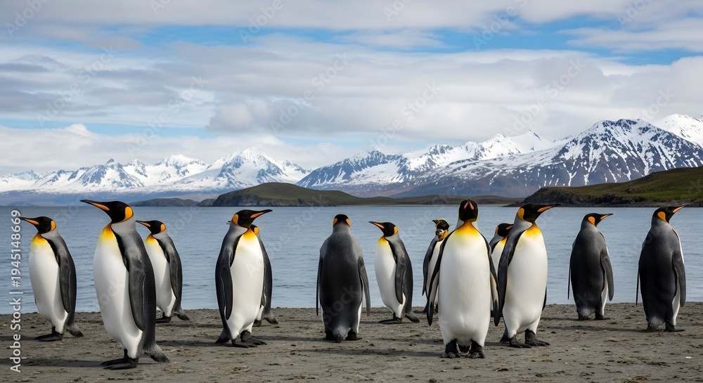 Obraz premium penguins on the rocks