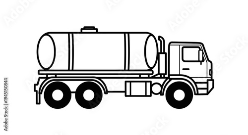 Large tanker truck on wheels.