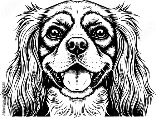 Happy Cavalier King Charles Spaniel with a joyful expression
