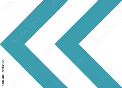 Free Download Teal chevron arrows pointing left on white background - GFXLoad