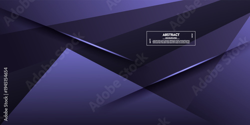 Purple 3D abstract background. Overlapping triangle pattern design with light and shadow concept. EPS10 vector
