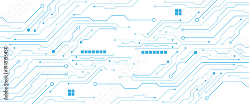 Vector digital white and blue digital technology futuristic circuit board background png
