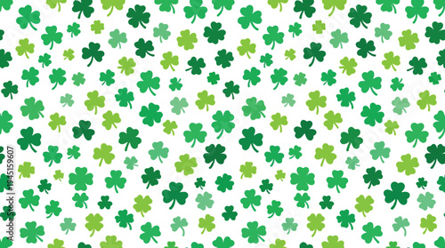 Green Shamrock Pattern for St