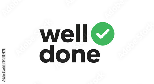 Vibrant visual representation of success featuring bold text and a distinctive green checkmark icon