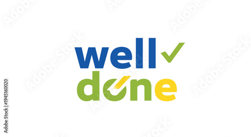 A vivid graphic illustration representing positive affirmation accomplishment and successful completion of tasks conveyed through stylized