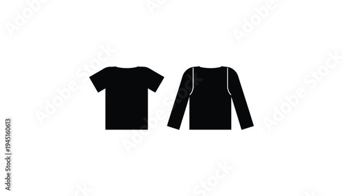 T shirt vector silhouettes for design and fashion illustration projects