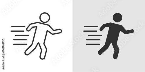 Marathon Icon representing long-distance running, endurance sports, fitness challenges, athletic events, and physical activity for health and competition.