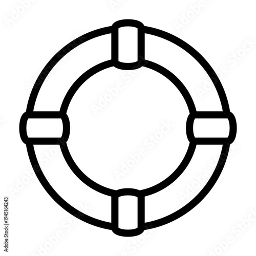 Rescue Care Vector Line Icon Design