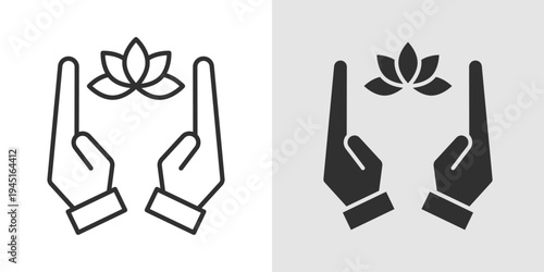 Nature Therapy Icon representing eco-therapy, outdoor wellness, mental relaxation through natural environments, stress relief, and holistic healing with nature.