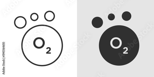 Oxygen Level Icon representing blood oxygen monitoring, respiratory health, pulse oximetry measurement, and medical tracking of oxygen saturation in the body.