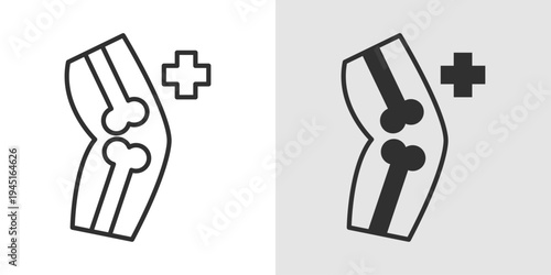 Orthopedic Icon representing bone health, musculoskeletal care, joint treatment, fracture management, and medical services related to the skeletal system.