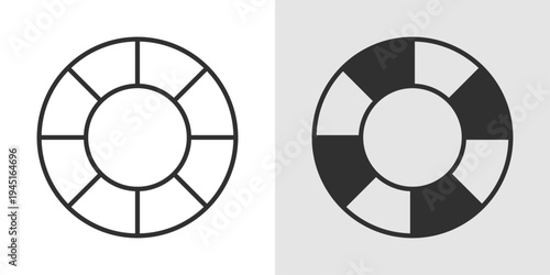 Lifeguard Icon representing water safety, rescue services, emergency response, and supervision at beaches or swimming pools to prevent drowning and ensure swimmer safety.