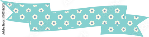 Ribbon Frame -1- Daisy - mint green