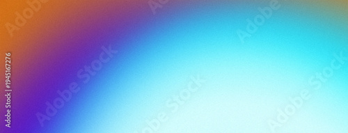 Vibrant Grainy Gradient Background with Abstract Soft Blue, Purple, and Orange Blur