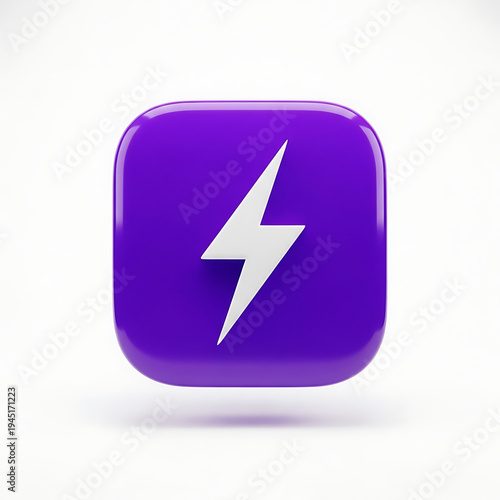 Purple smartphone icon with a lightning bolt, modern design. Free Download Purple smartphone icon with a lightning bolt, modern design. - GFXLoad