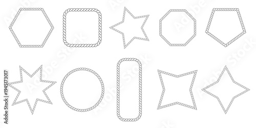 Twisted rope string overlay png on transparent background with realistic textile cord thread wool horizontal line for design decoration and craft mockup.