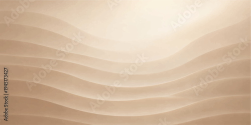 Natural brown sand texture with ripples and abstract wave patterns forming a dry desert dune or beach background under the summer wind