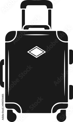 Modern Travel Suitcase Bag Icon