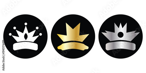 Crown king mega icon set. Royal crown symbol collection .Crown icon set. Vector simple crown icon collection. line crown icon.
