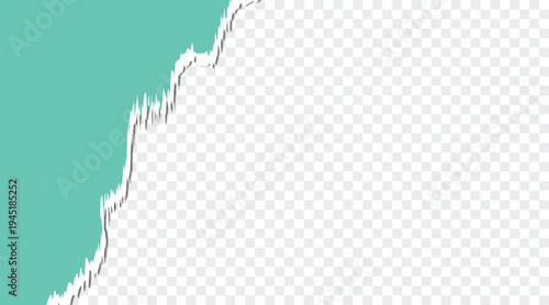 Turn paper vector background, Ripped paper border png transparent background, torn paper vector isload vector illustration.