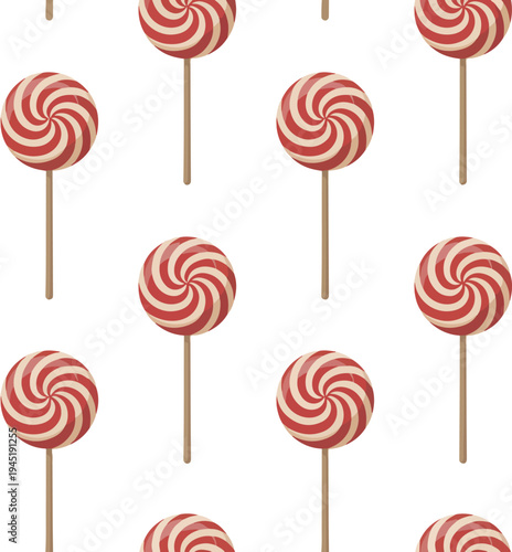 colorful lollipop on white background