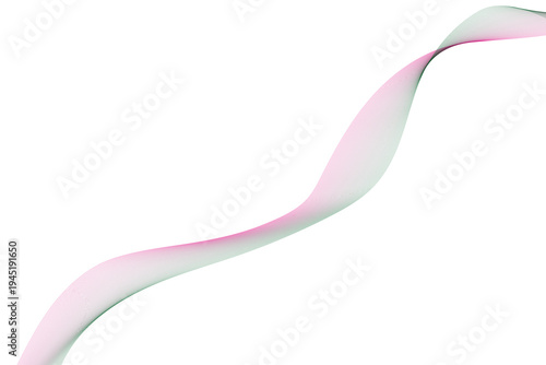 Schilderij op canvas Abstract wavy line with intricate patterns and a smooth gradient transitioning f