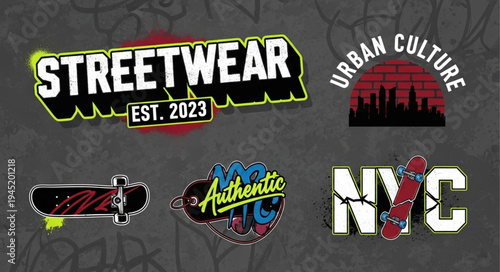 Streetwear and Urban Culture Graphic Designs - A Collection of Modern Logos.
