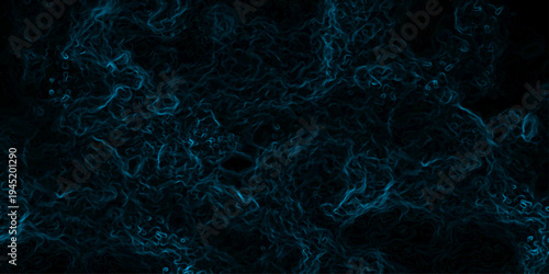 Vector Ethereal Fluidity abstract composition of swirling, luminous fluid rendered in shades of teal against a dark backdrop.