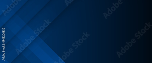 Modern abstract gradient dark navy blue banner background
