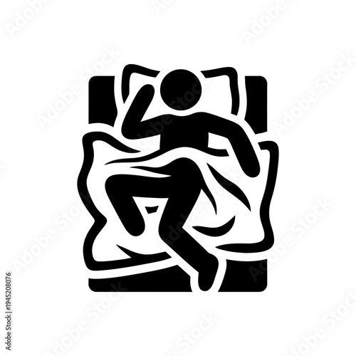 Messy Bed Unrested Sleep Icon