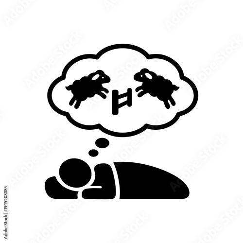 Counting Sheep Insomnia Dream Icon