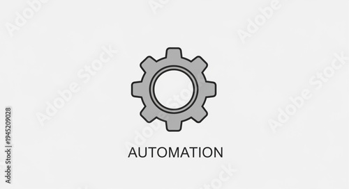 Automation Gear Icon - Streamlining Processes and Enhancing Efficiency.