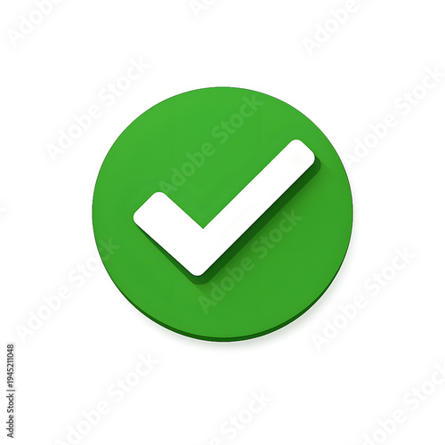 Green checkmark icon inside a circular outline indicating approval or confirmation