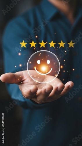 Five-Star Rating for Customer Satisfaction and Positive Experience