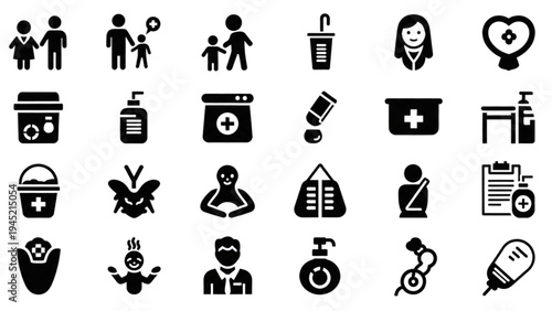 Vector Icon Sheet of Medical Icons