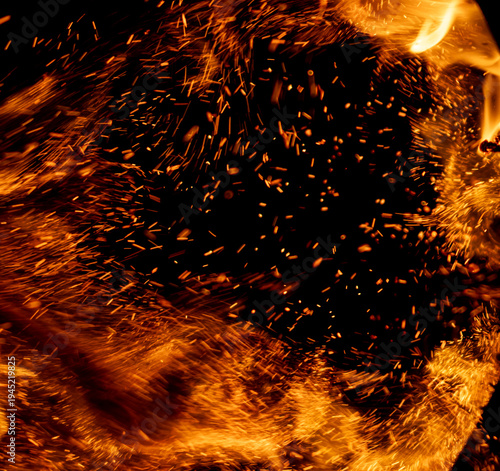 A fire is burning and the smoke is billowing out