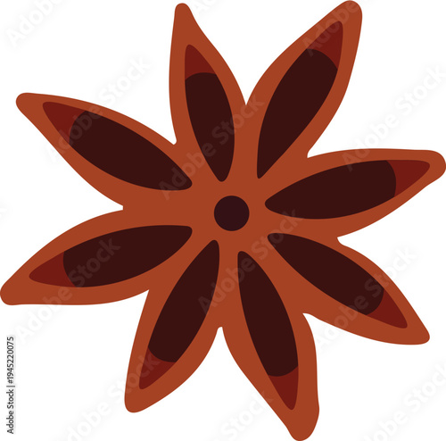 Star Anise Spice Illustration