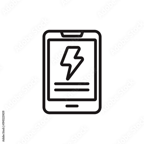 phone icons minimalist flat style design, phone Vector illustration on white background