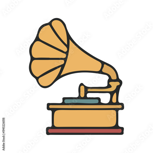 Vintage Phonograph Icon