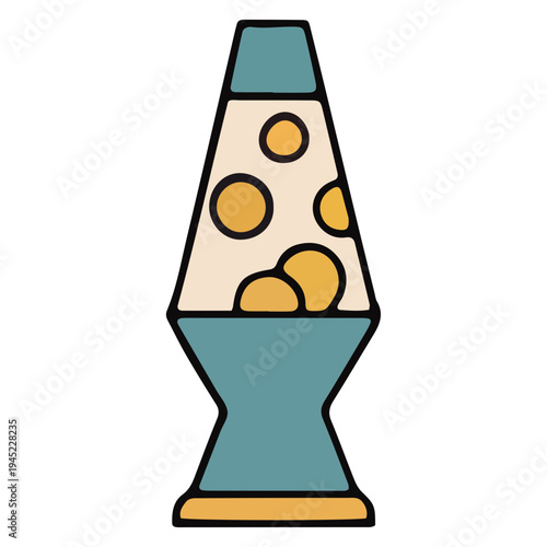 Retro Lava Lamp Illustration