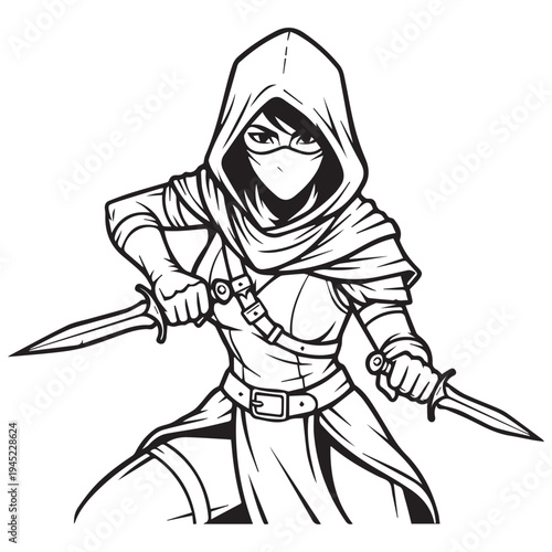 the girl with a sword