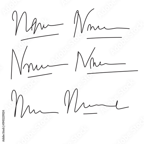 Stylish Signature Scribble Vector Illustration Design. Professional Signature Style Vector Design Element. Realistic Pen Signature Scribble in eps 10.