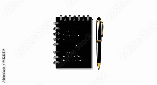Notebook and pen