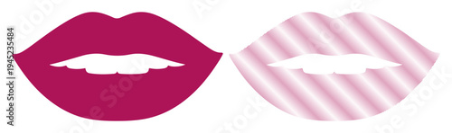 Bold and delicate lips symbolize beauty and style