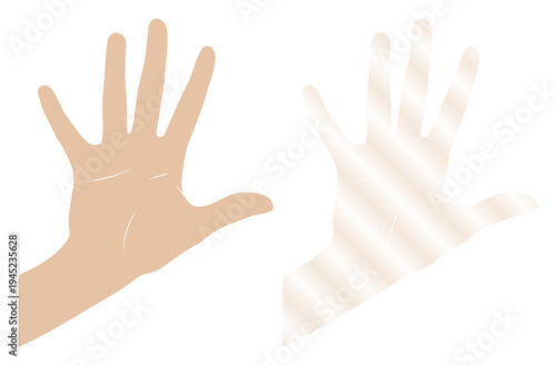 Two hands shown with one in color and the other faded, representing concepts like memory or fading presence.