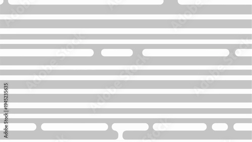 Gray background with horizontal white lines creating a minimalist graphic design