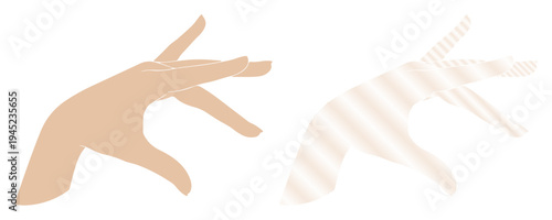 Elegant hand gesture with fingers delicately posed against a soft backdrop.