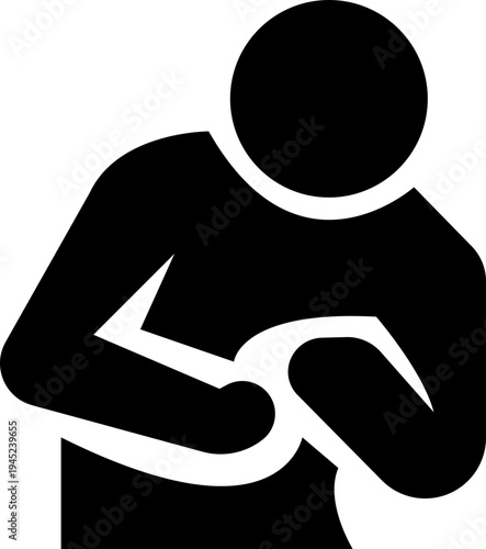 discomfort icon, stick figure icons various human body aches pains and discomfort symptoms design, highlighting discomfort areas, pain health issues, tired posture, body ache, depicting joint pain