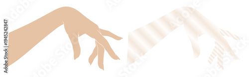 Elegant hand gesture with delicate fingers, conveying grace and sophistication.