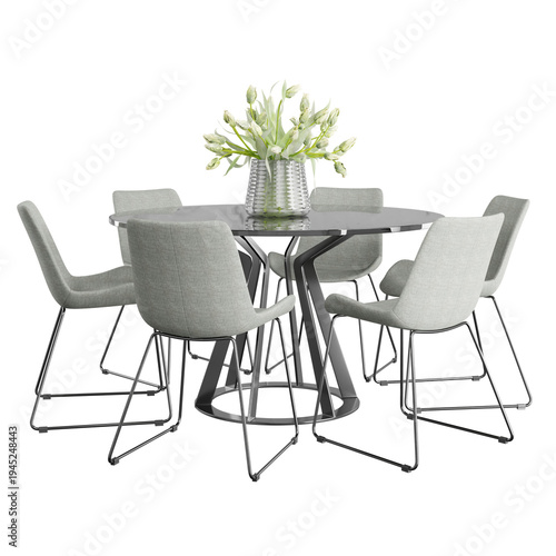 Dining table and chairs
